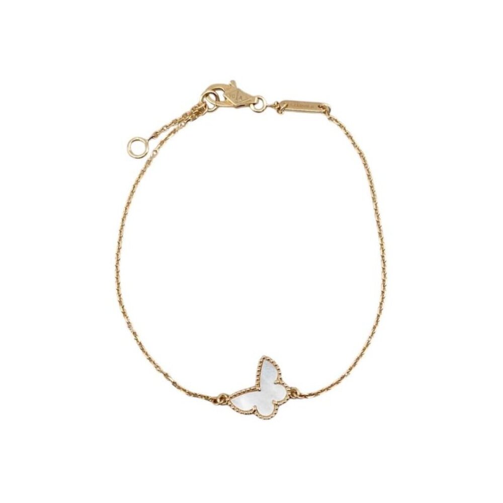 ★SOLD★ Van Cleef & Arpels Bracelet Sweet Papillon Yellow Gold Mother - Picture 2 of 8